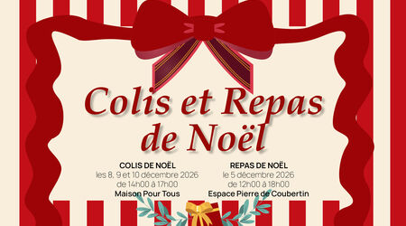 Colis et repas de Noël 2026 : ouverture des inscriptions le 12 octobre