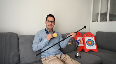 Mounim Allaoui - Champion de France en sarbacane handisport