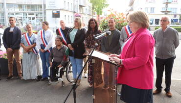79e anniversaire de la Libération de Goussainville au monument aux morts.